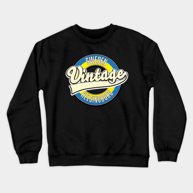 Helsingborg Sweden vintage logo. Crewneck Sweatshirt by nickemporium1